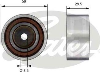 GATES-SEA T42178 - Направляющий ролик, зубчатый ремень ГРМ unicars.by
