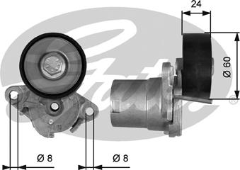 GATES-SEA T39397 - Натяжитель, поликлиновый ремень unicars.by