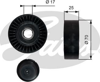 GATES-SEA T36249 - Ролик, поликлиновый ремень unicars.by