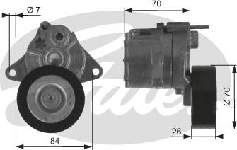 GATES-SEA T38415 - Натяжитель, поликлиновый ремень unicars.by