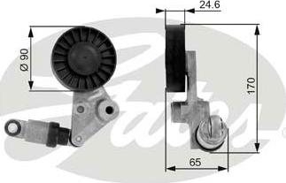 GATES-SEA T38239 - Натяжитель, поликлиновый ремень unicars.by