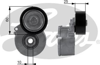 GATES-SEA T38236 - Натяжитель, поликлиновый ремень unicars.by