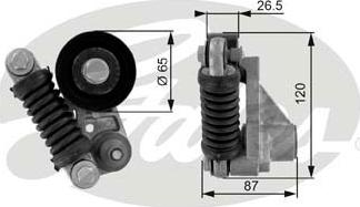 GATES-SEA T38238 - Натяжитель, поликлиновый ремень unicars.by