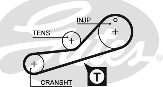 GATES-SEA T707 - Зубчатый ремень ГРМ unicars.by
