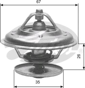 GATES-SEA TH11680G1 - Термостат охлаждающей жидкости / корпус unicars.by