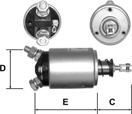 General Motors E3581 - Тяговое реле, соленоид, стартер unicars.by