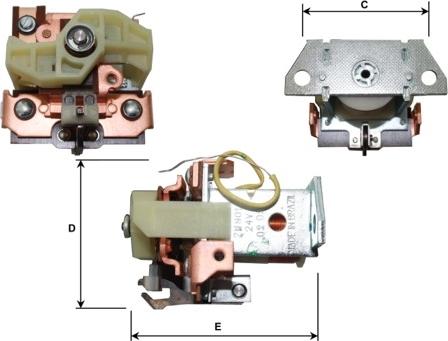 General Motors E3363 - Тяговое реле, соленоид, стартер unicars.by