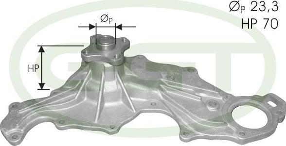 GGT PA12061 - Водяной насос unicars.by