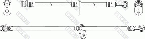 Girling 9004254 - Тормозной шланг unicars.by