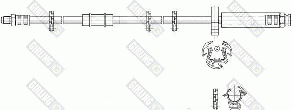 Girling 9002293 - Тормозной шланг unicars.by