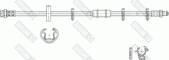 Girling 9002243 - Тормозной шланг unicars.by