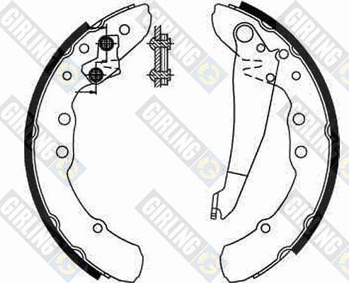 Girling 5185449 - Комплект тормозных колодок, барабанные unicars.by