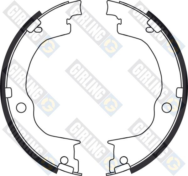 Girling 5187499 - Комплект тормозов, ручник, парковка unicars.by