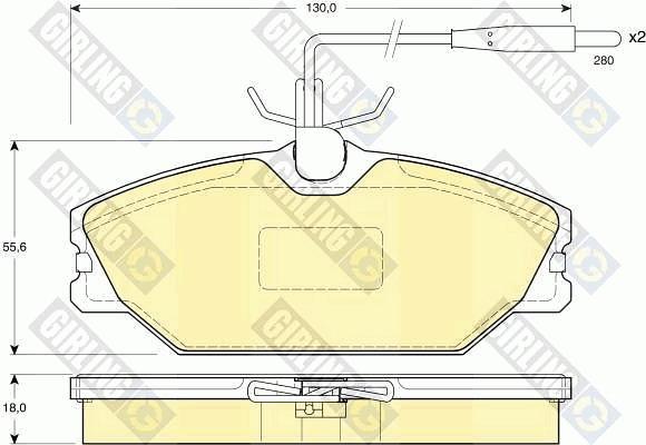 Girling 6410991 - Дисковый тормозной механизм, комплект unicars.by