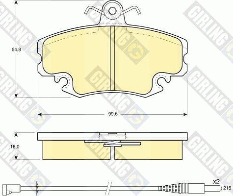 Girling 6410331 - Дисковый тормозной механизм, комплект unicars.by