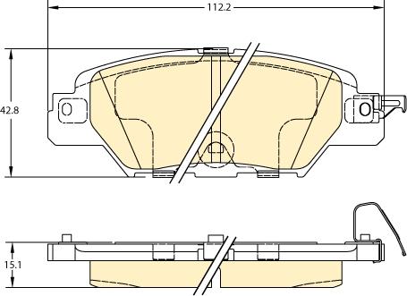 Girling 6121638 - Тормозные колодки, дисковые, комплект unicars.by