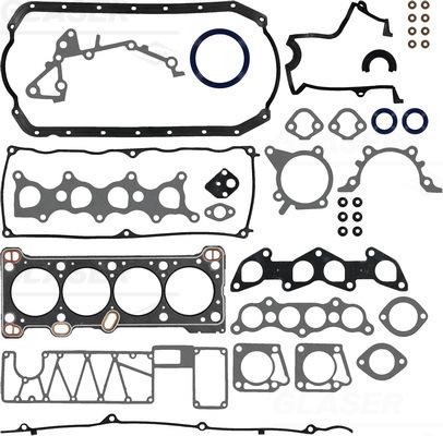 Glaser S80919-00 - Комплект прокладок, двигатель unicars.by