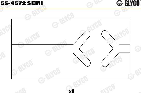 Glyco 55-4572 SEMI - Втулка подшипника, шатун unicars.by