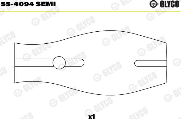 Glyco 55-4094 SEMI - Втулка подшипника, шатун unicars.by