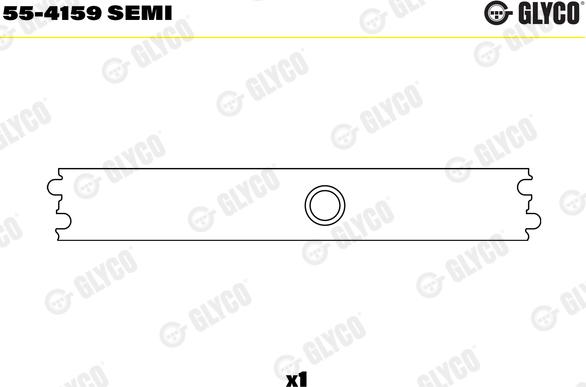 Glyco 55-4159 SEMI - Втулка подшипника, шатун unicars.by