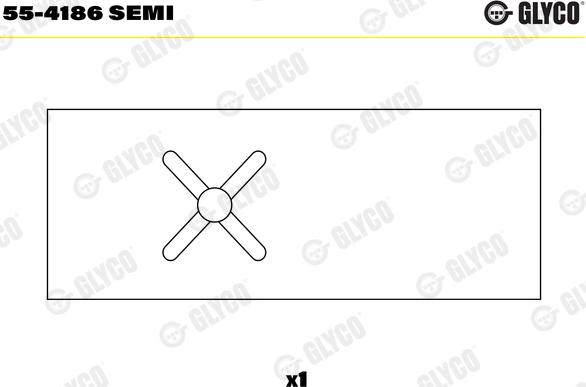 Glyco 55-4186 SEMI - Втулка подшипника, шатун unicars.by