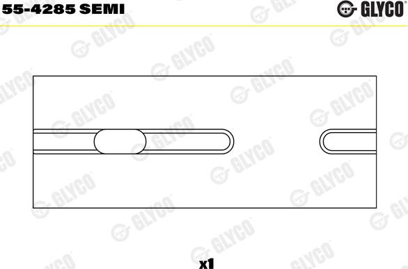 Glyco 55-4285 SEMI - Втулка подшипника, шатун unicars.by