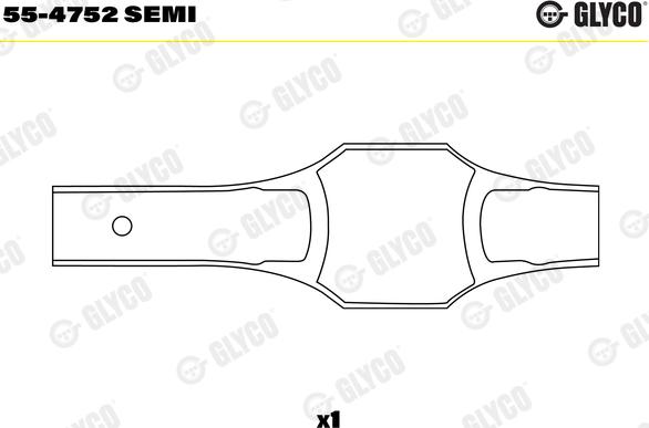 Glyco 55-4752 SEMI - Втулка подшипника, шатун unicars.by