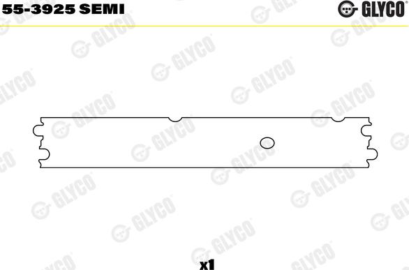 Glyco 55-3925 SEMI - Втулка подшипника, шатун unicars.by