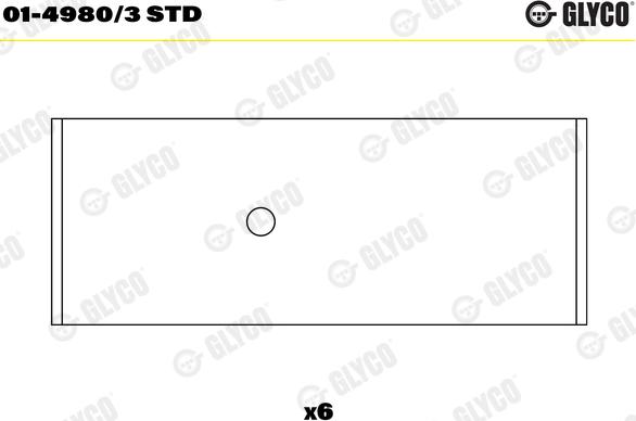 Glyco 01-4980/3 STD - Шатунный подшипник unicars.by