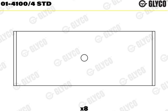 Glyco 01-4100/4 STD - Шатунный подшипник unicars.by