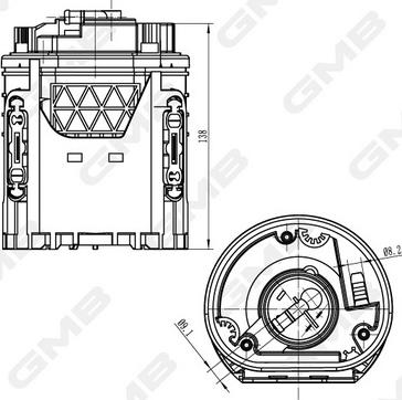 GMB GFPS-032A - Модуль топливного насоса unicars.by