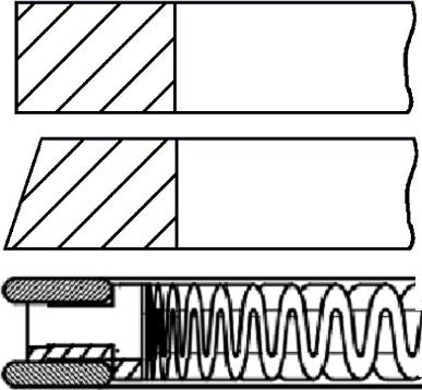 Goetze Engine 08-436907-00 - Комплект поршневых колец unicars.by