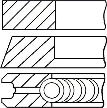 Goetze Engine 08-447500-00 - Комплект поршневых колец unicars.by