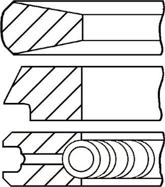 Goetze Engine 08-434100-00 - Комплект поршневых колец unicars.by