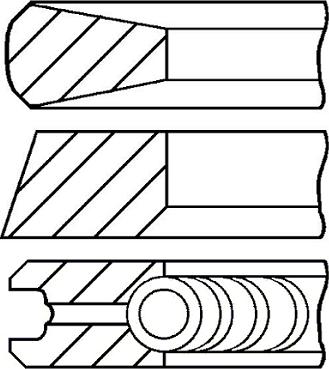 Goetze Engine 08-430000-00 - Комплект поршневых колец unicars.by