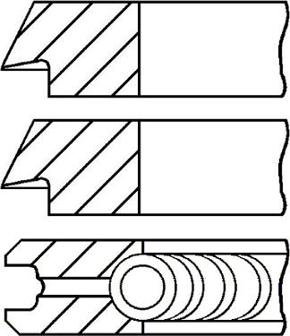 Goetze Engine 08-140500-00 - Комплект поршневых колец unicars.by