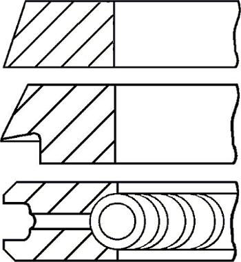 Goetze Engine 08-109400-10 - Комплект поршневых колец unicars.by