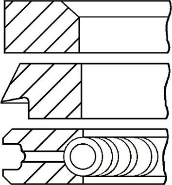 Goetze Engine 08-439600-00 - Комплект поршневых колец unicars.by