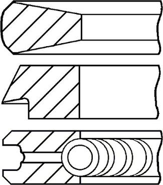 Goetze Engine 08-114400-40 - Комплект поршневых колец unicars.by