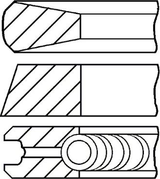 Goetze Engine 08-143800-00 - Комплект поршневых колец unicars.by