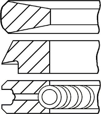 Goetze Engine 08-114400-45 - Комплект поршневых колец unicars.by