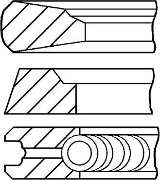 Goetze Engine 08-960800-00 - Комплект поршневых колец unicars.by