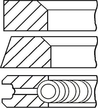 Goetze Engine 08-406900-10 - Комплект поршневых колец unicars.by