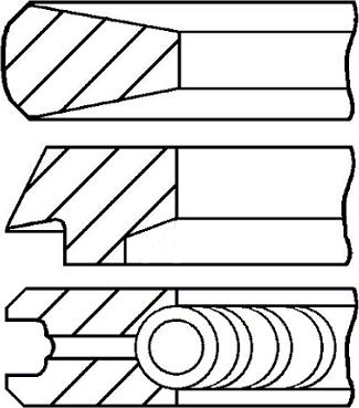 Goetze Engine 08-121900-00 - Комплект поршневых колец unicars.by