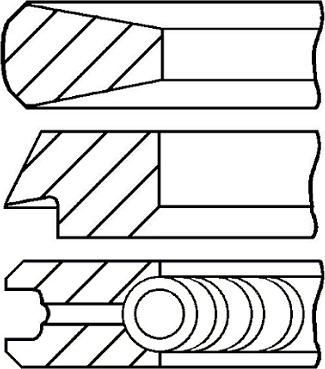 Goetze Engine 08-121800-00 - Комплект поршневых колец unicars.by