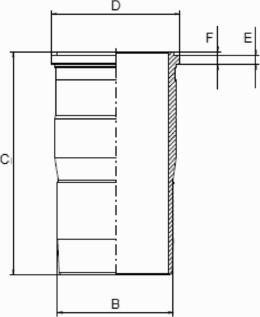 Goetze Engine 15-451190-00 - Гильза цилиндра unicars.by