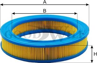 GoodWill AG 214 - Воздушный фильтр, двигатель unicars.by