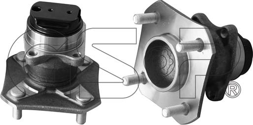 GSP 9400356 - Комплект подшипника ступицы колеса unicars.by