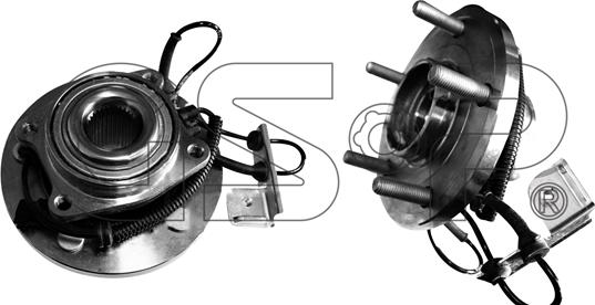 GSP 9332007 - Комплект подшипника ступицы колеса unicars.by