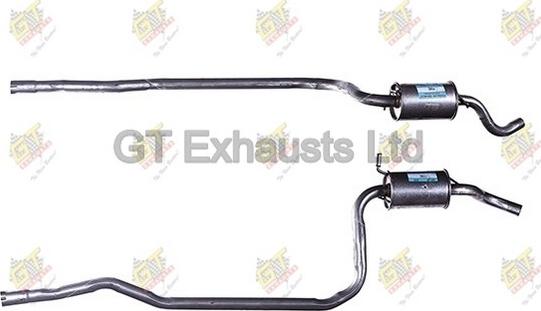 GT Exhausts GFE082 - Средний глушитель выхлопных газов unicars.by